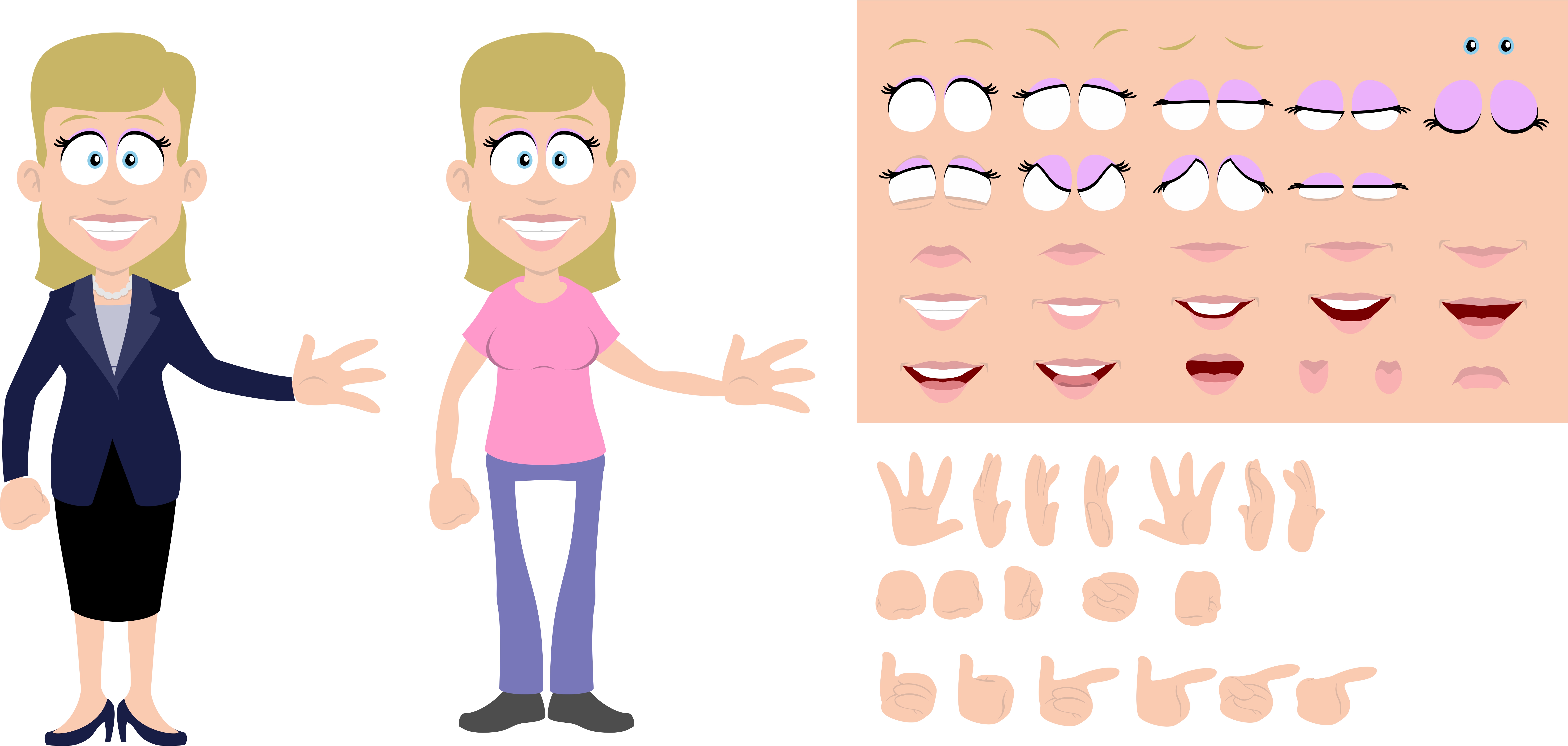 female character sheet