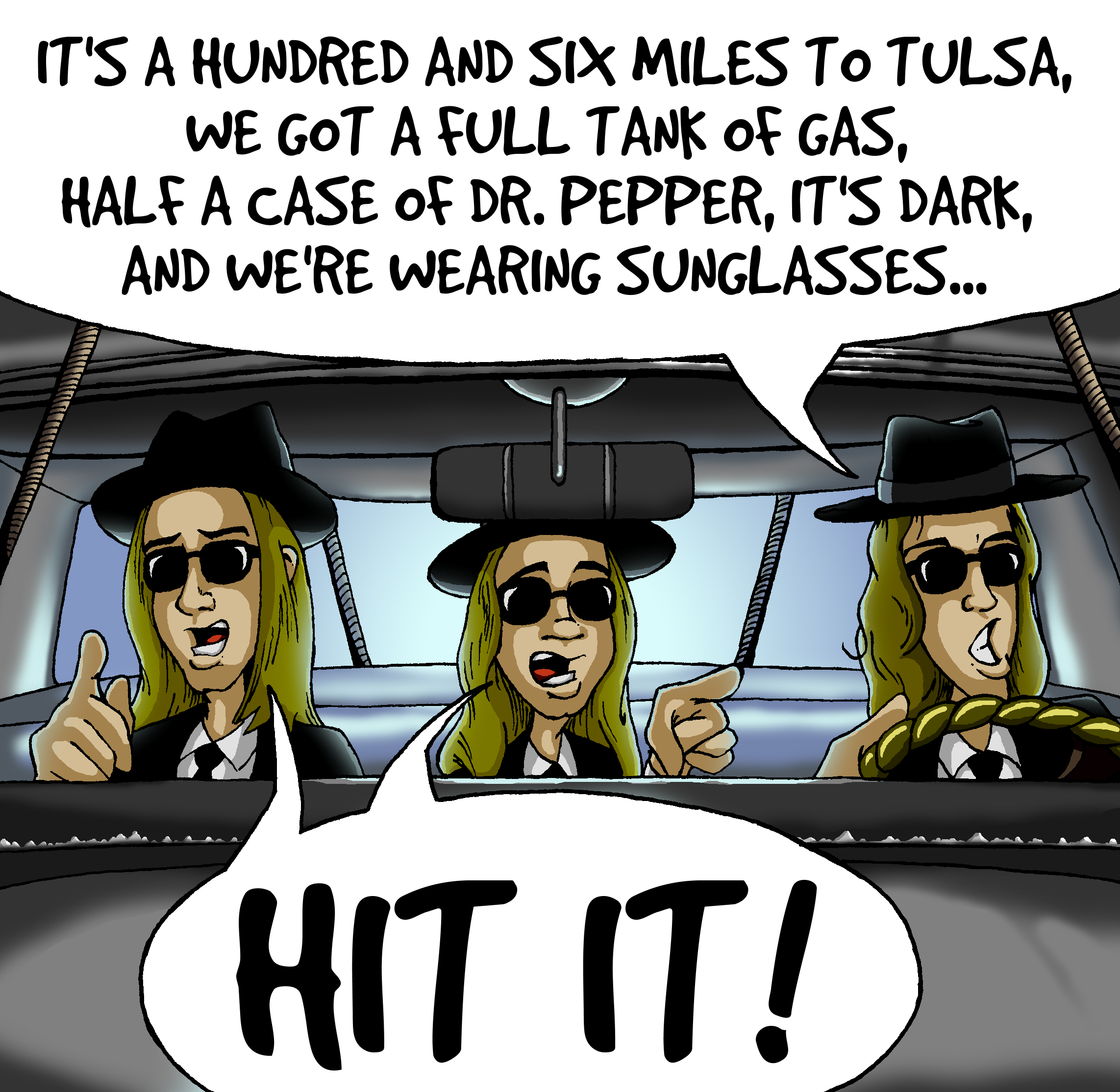 Hanson as The Blues Brothers